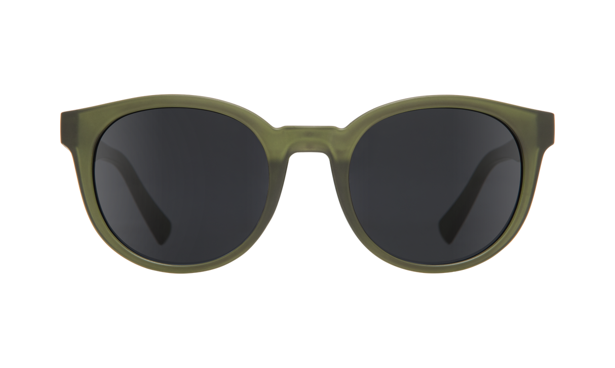 Spy Optic Hi-Fi Sunglasses Matte Translucent Olive w/Grey Lens