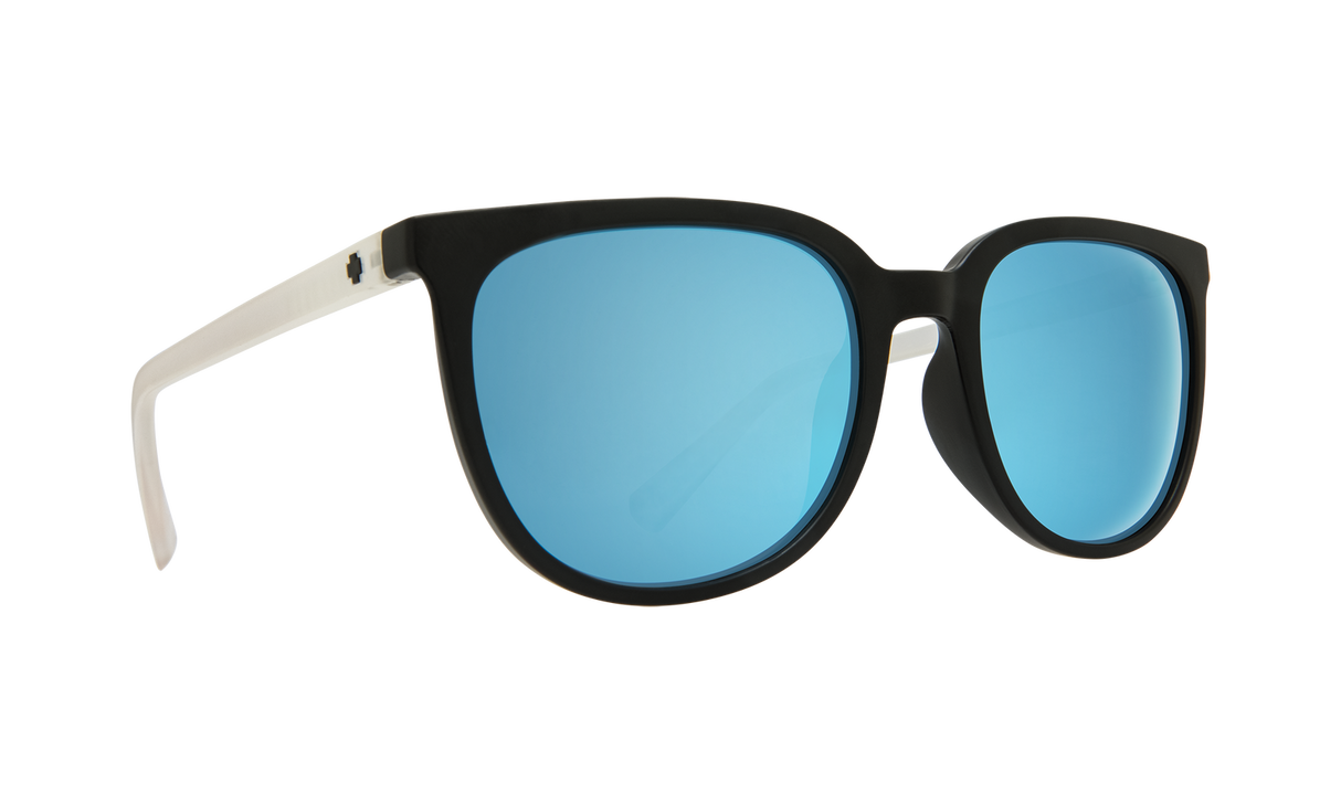 Spy Optic Fizz Sunglasses Matte Black/Crystal w/Grey/Light Blue Spectra Lens