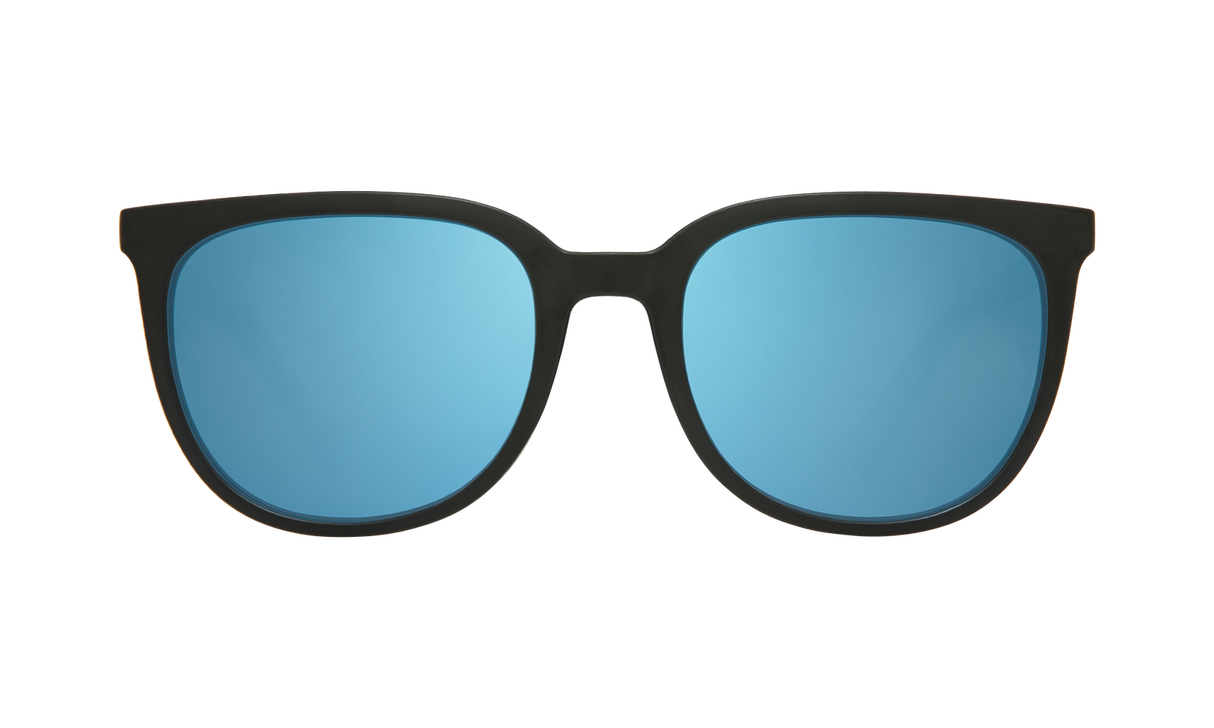 Spy Optic Fizz Sunglasses Matte Black/Crystal w/Grey/Light Blue Spectra Lens