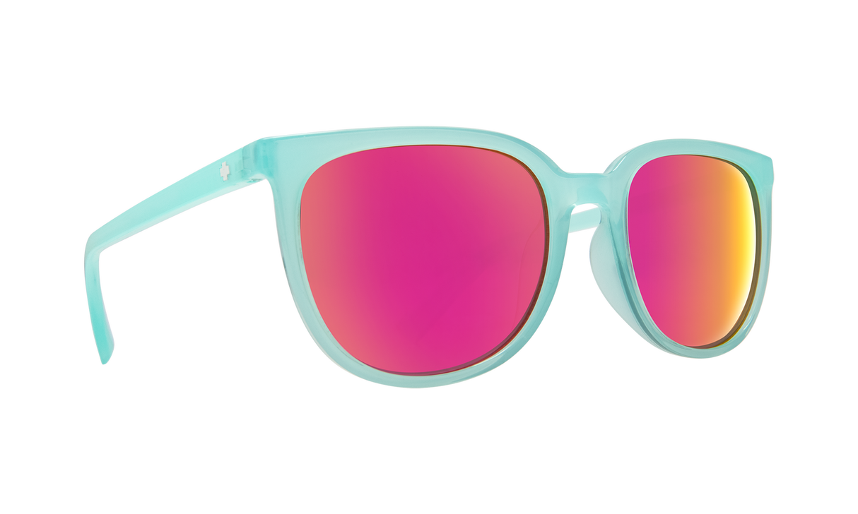 Spy Optic Fizz Sunglasses Translucent Seafoam w/Grey/Pink Spectra Lens