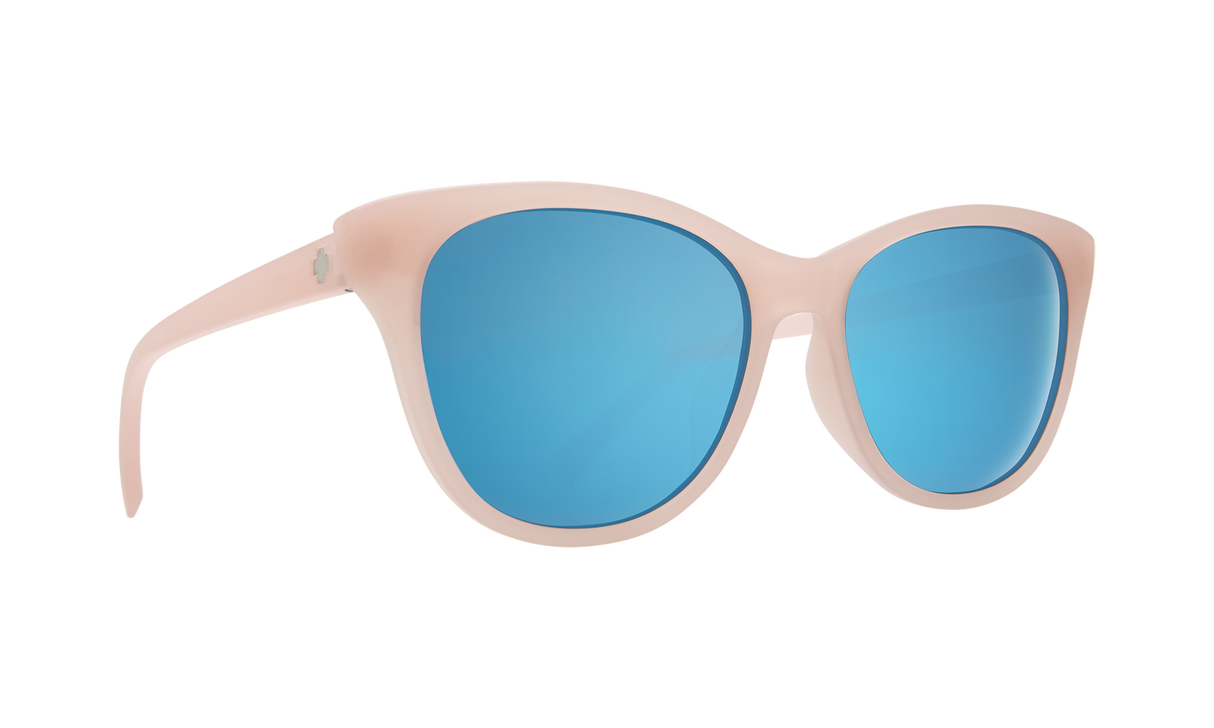 Spy Optic Spritzer Sunglasses Matte Translucent Blush w/Grey/Light Blue Spectra Lens