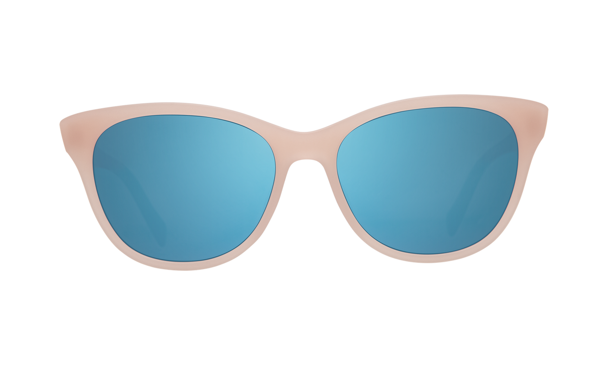 Spy Optic Spritzer Sunglasses Matte Translucent Blush w/Grey/Light Blue Spectra Lens