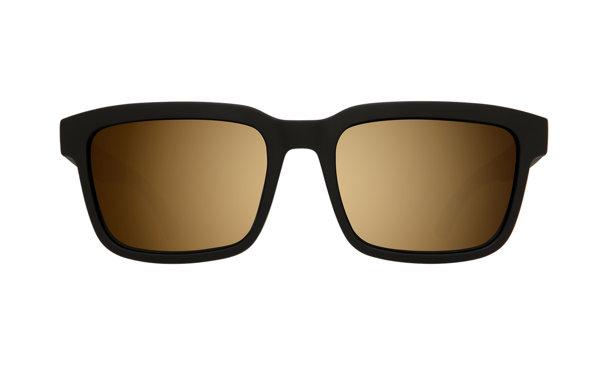 Spy Optic Helm 2 Sunglasses Matte Black w/Happy Bronze/Gold Spectra Lens