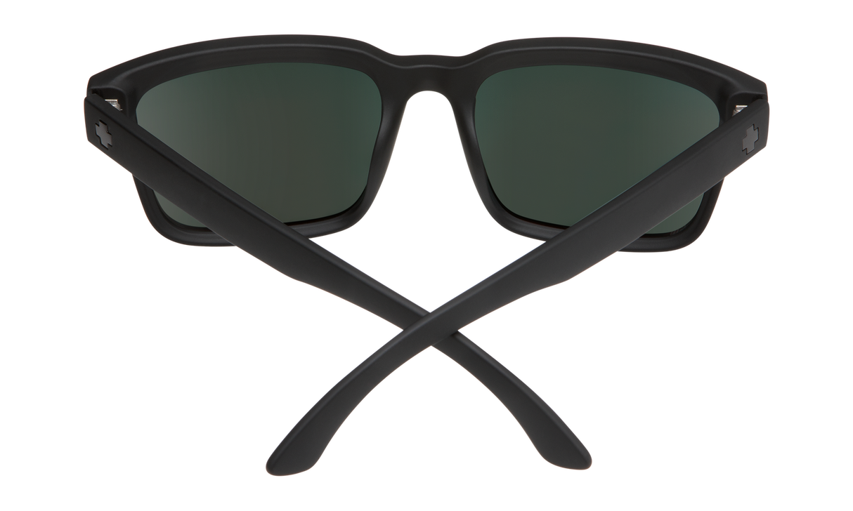 Spy Optic Helm 2 Sunglasses Matte Black w/Happy Gray Green Polar Lens