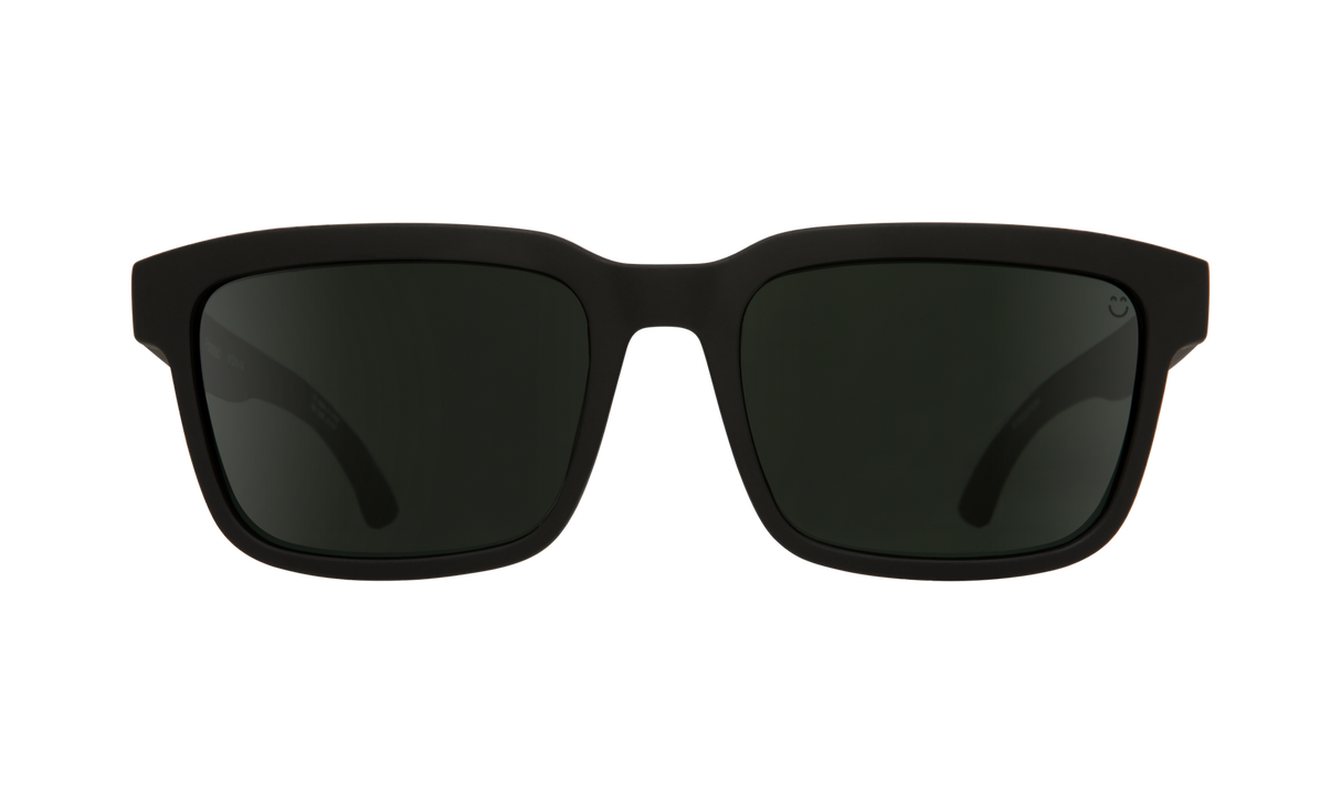 Spy Optic Helm 2 Sunglasses Matte Black w/Happy Gray Green Polar Lens