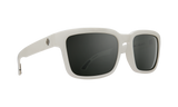 Spy Optic Helm 2 Sunglasses Soft Matte White w/Happy Gray Green/Silver Spectra Lens