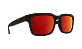 Spy Optic Helm 2 Sunglasses Soft Matte Black w/Happy Gray Green/Red Spectra Lens