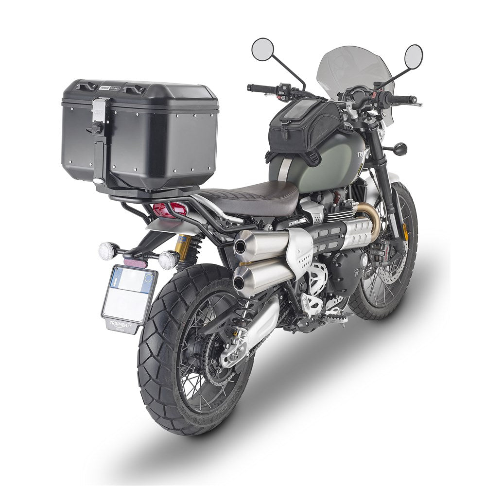 Givi SR6416 Top Case Rear Rack for Triumph Scrambler 1200 19-25 w/Monokey Top Cases