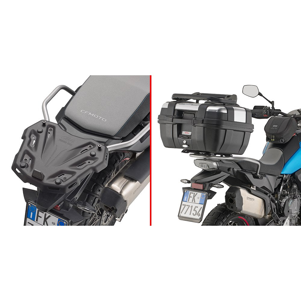 Givi SR9227 Top Case Rear Rack for CF Moto 800MT-X 25-Up w/Monokey & Monolock Top Cases