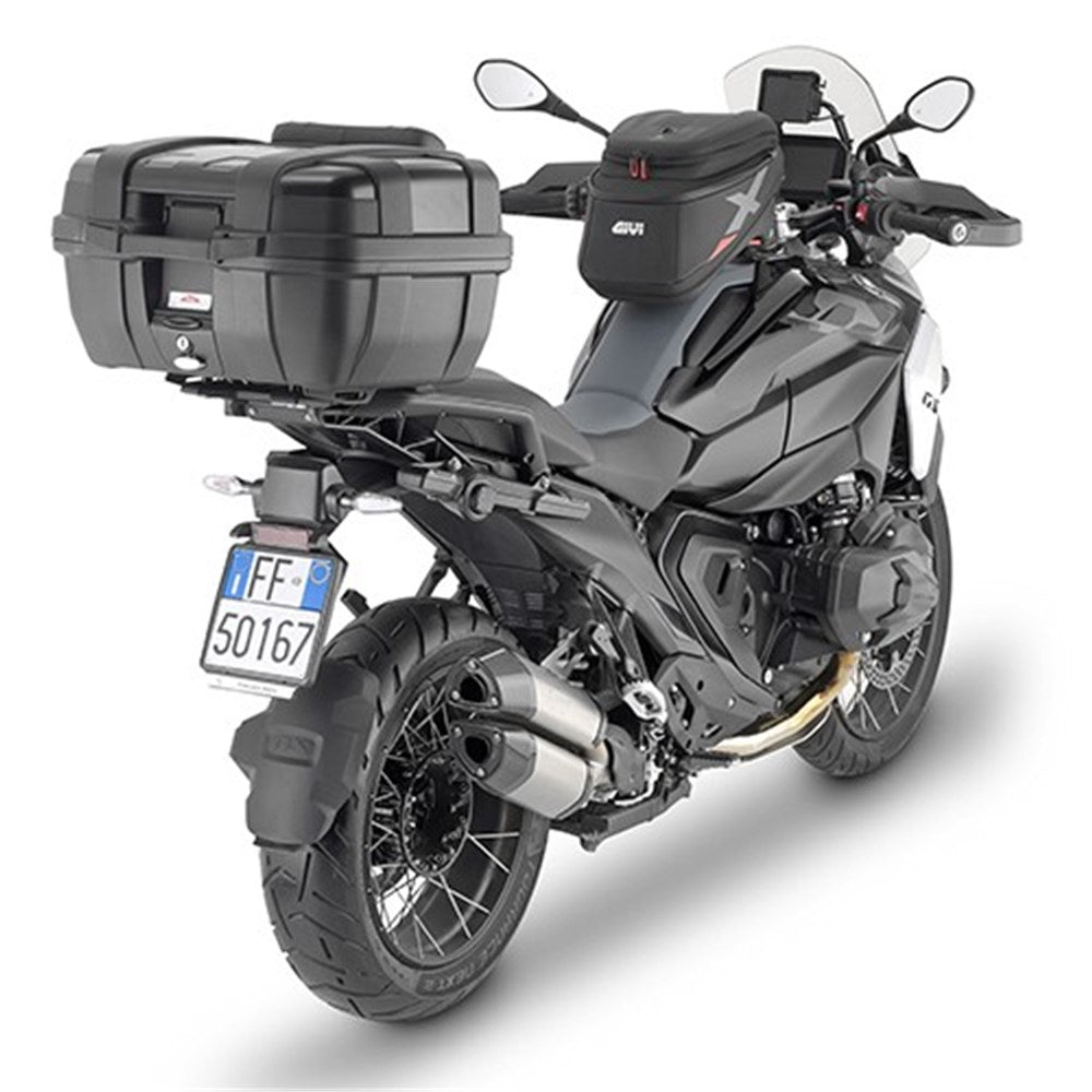 Givi SRA5143 Aluminum Top Case Rear Rack for BMW C 400 X/C 400 GT/R 1300 GS Adventure 25-Up/R 1300 GS 24-Up w/Monokey Top Cases