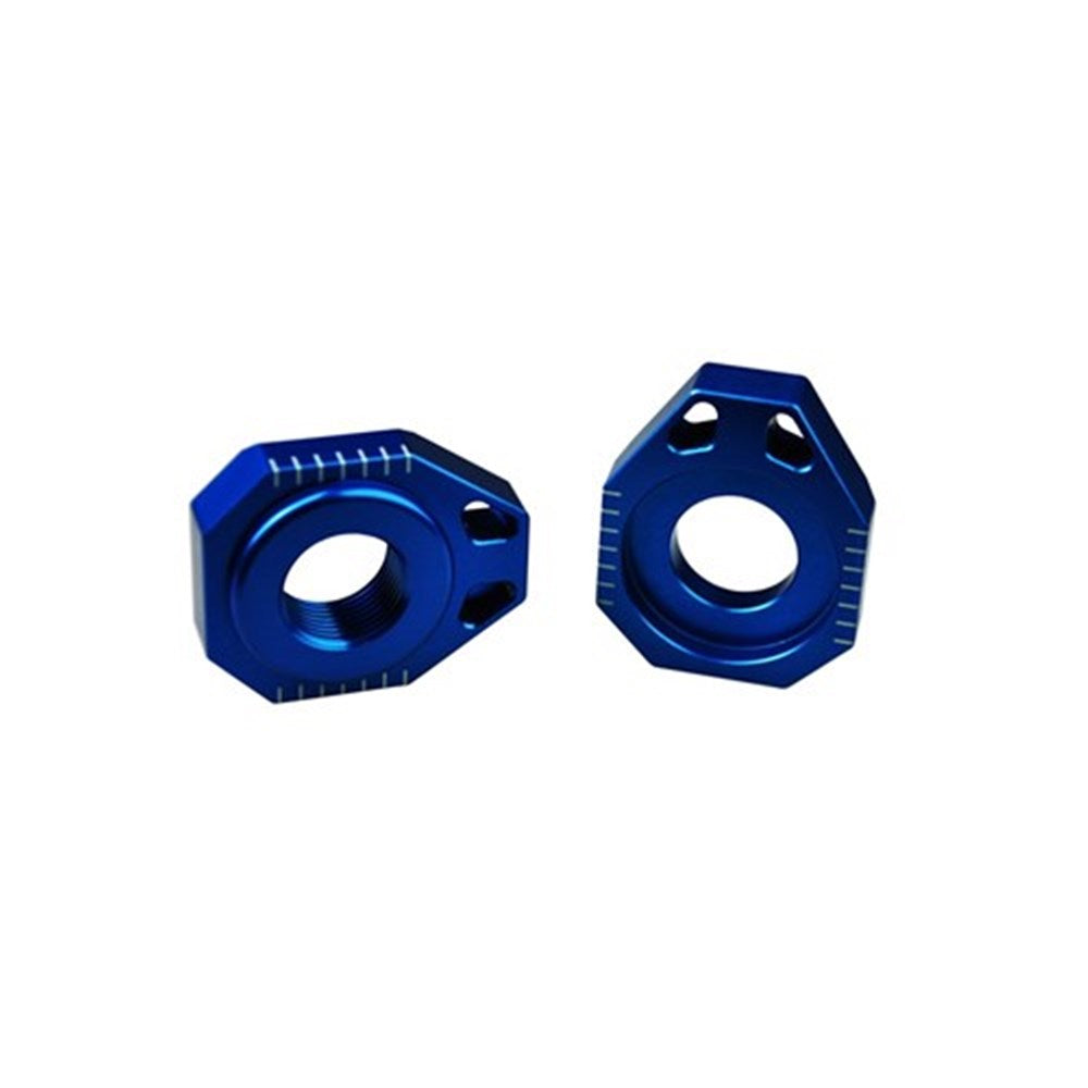 Scar SRAB503B Axle Blocks Blue for KTM 125-450SX/125-450SXF/250-450XCF 13-22/125XC 21-22/150XC 13-14/250XC 08-19/250/300XC TPI 20-22/300XC 07-19/Husqvarna TC125/FC250-FC450 16-22/TC250/FX350/FX450 17-22/Gas Gas MC125/MC250F/MC450F 21-23/MC250/350F 22-23