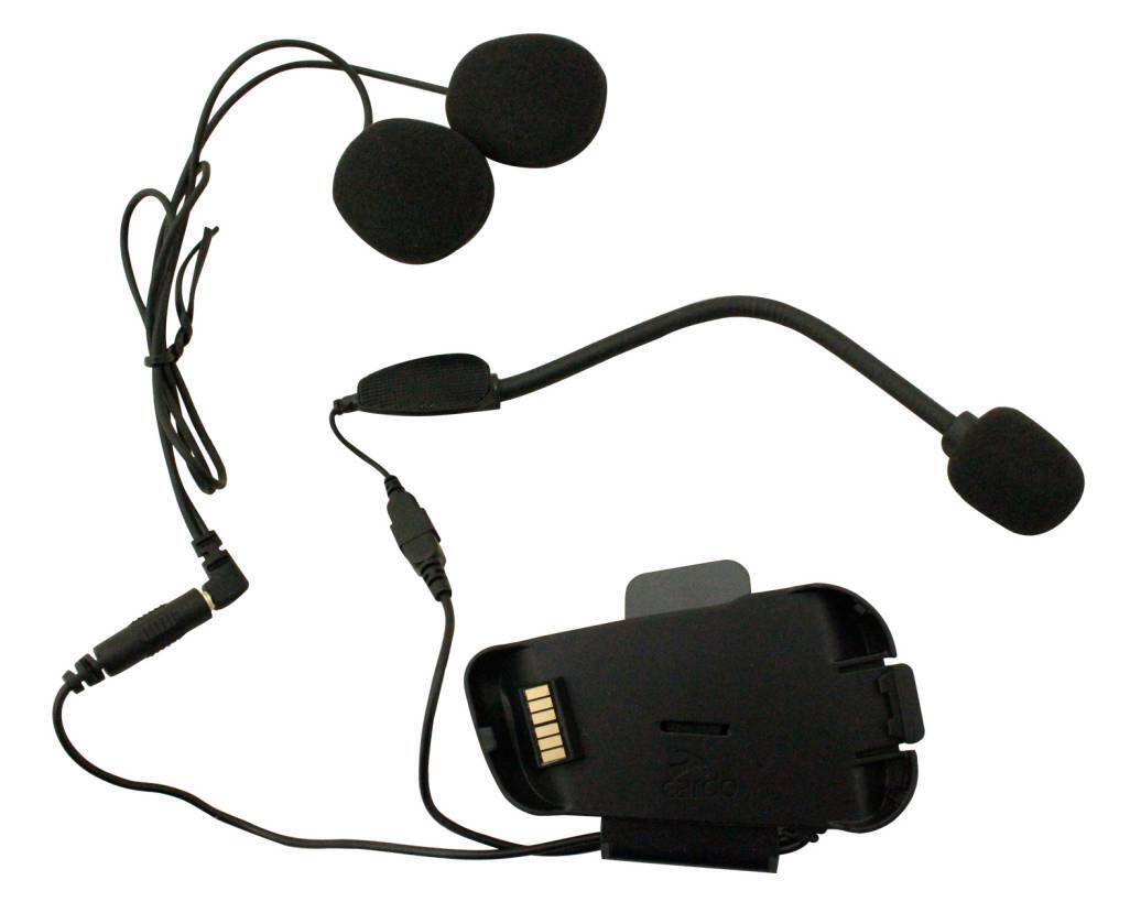 Cardo Audio & Microphone Kit w/Hybrid & Corded Mic for Packtalk/Smartpack