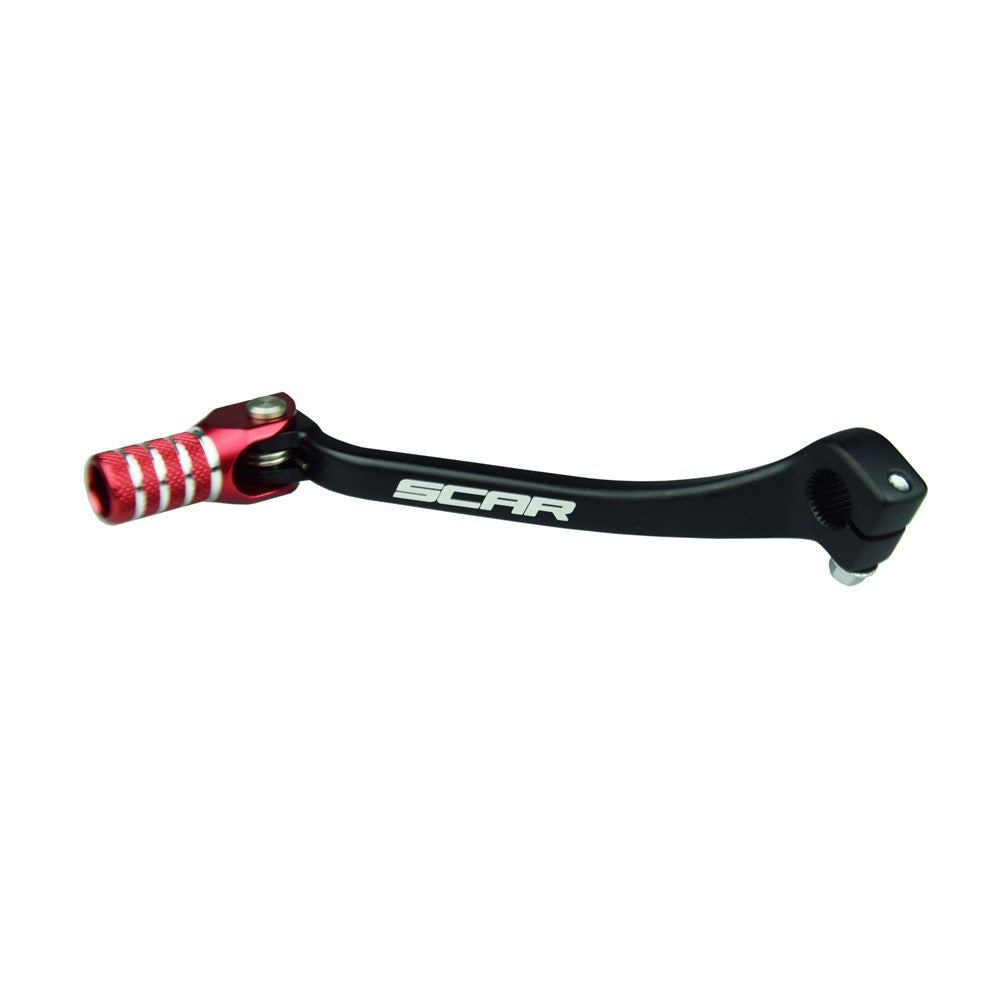 Scar GSL121 Gear Shift Lever Red for Honda CRF250R 18-25/CRF450R/CRF450RX 17-25/CRF250RX 19-25/CRF450L 19-20/CRF450X 19-24/CRF250RW 2025/CRF450RW 24-25/CRF450RWE 19-22/Triumph TF250-X 24-25