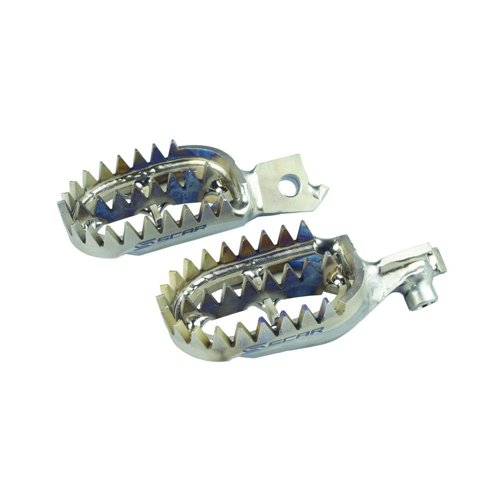 Scar S4516 Titanium Gripper Footpegs for Suzuki RMZ250 10-25/RMZ450 08-25 (not 2011)/RMX450Z 10-17