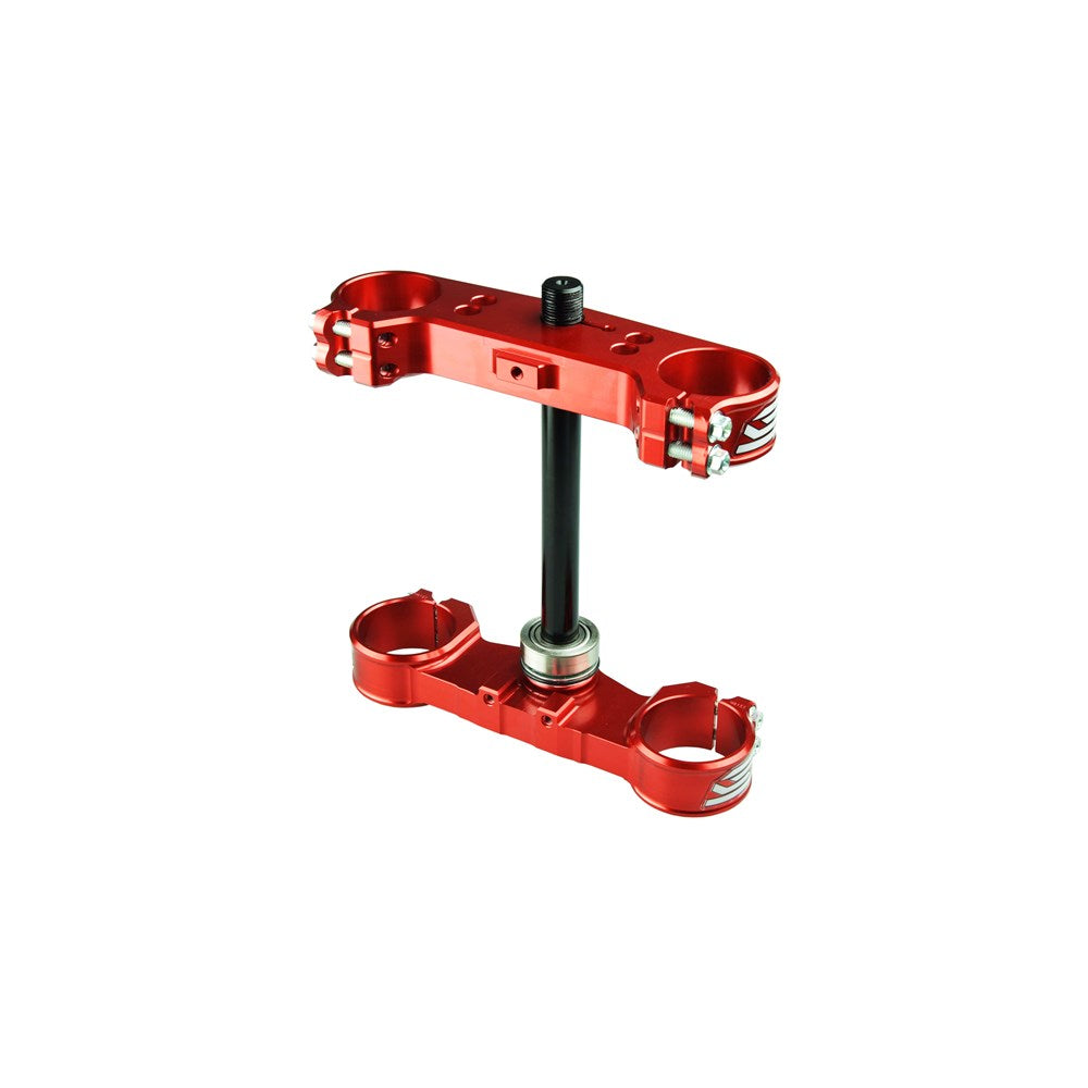Scar S5416RD Triple Clamps Red (Standard Offset) for KTM 85SX 04-24/Husqvarna TC85 14-24/Gas Gas MC85 21-24