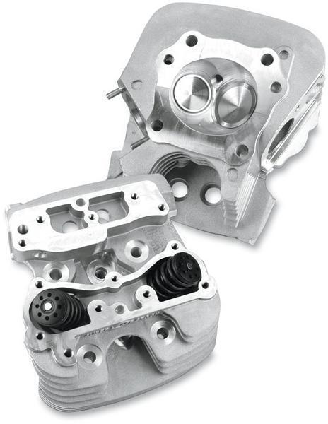 S&S Cycle SS-106-3227 Super Stock 79cc Cylinder Head Kit Silver Powder Coat Finish for H-D Big Twins 06-16