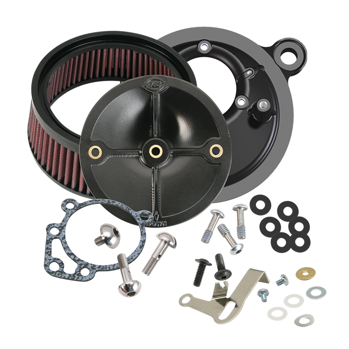 S&S Cycle SS-170-0058 Stealth Air Cleaner Kit w/out Cover for H-D Big Twins 99-06 w/S&S Super E/G Carburetor or S&S 52mm Throttle Body