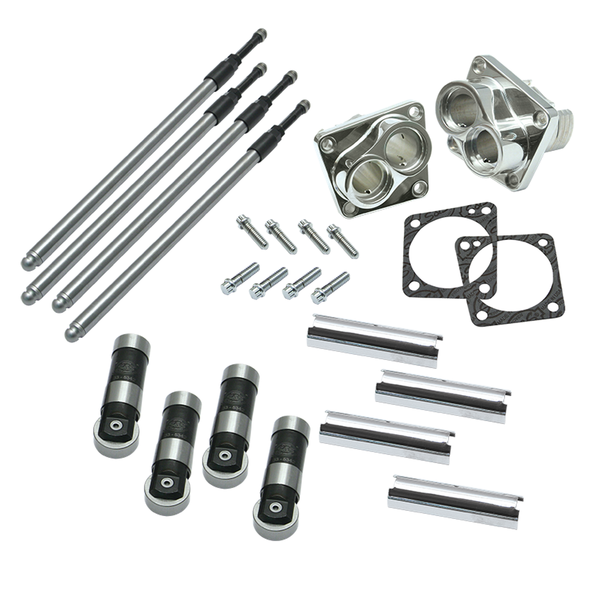 S&S Cycle SS-33-5452 Hydraulic Valve Train Conversion Kit for H-D Big Twins 66-84 Shovelhead Engines