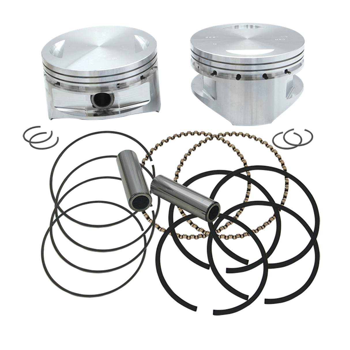 S&S Cycle SS-92-1413 4" Bore Forged Pistons for V113" Engines w/S&S 4" Bore Super Sidewinder