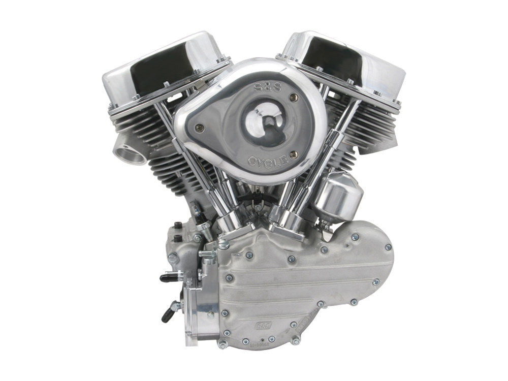 S&S Cycle SS106-0821 93ci Alternator/Generator Style Panhead Engine Natural