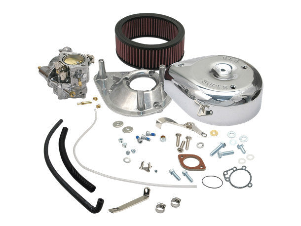 S&S Cycle SS11-0418 Super E Partial Carburettor Kit for Big Twin 66-82 w/5 Gallon Fuel Tanks