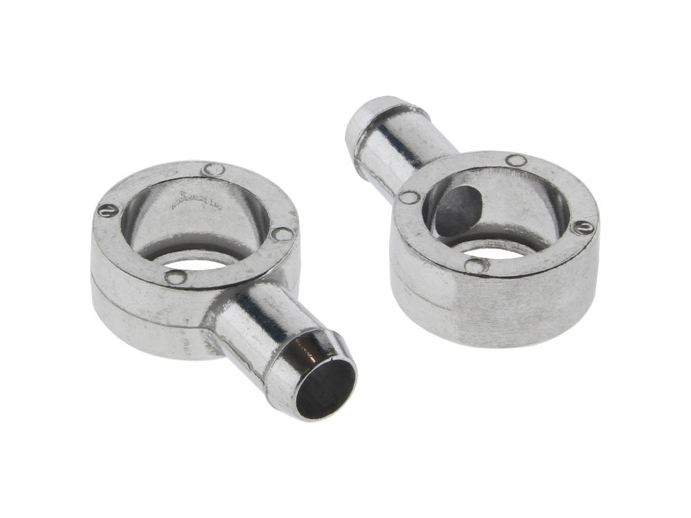 S&S Cycle SS17-0355 Air Filter Breather Vent Fittings Aluminum (Pair)