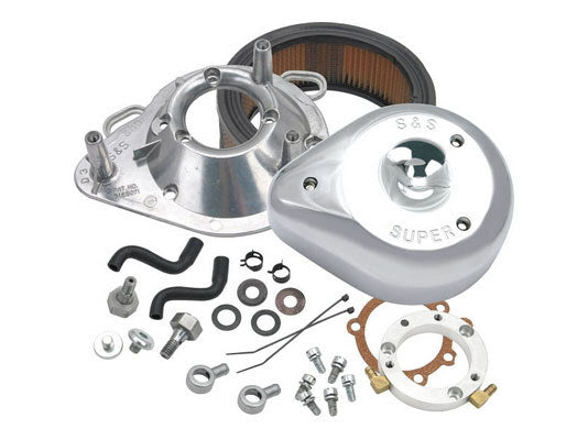 S&S Cycle SS17-0448 Teardrop Air Cleaner Kit Chrome for Sportster 91-21 w/CV Carburettor or EFI