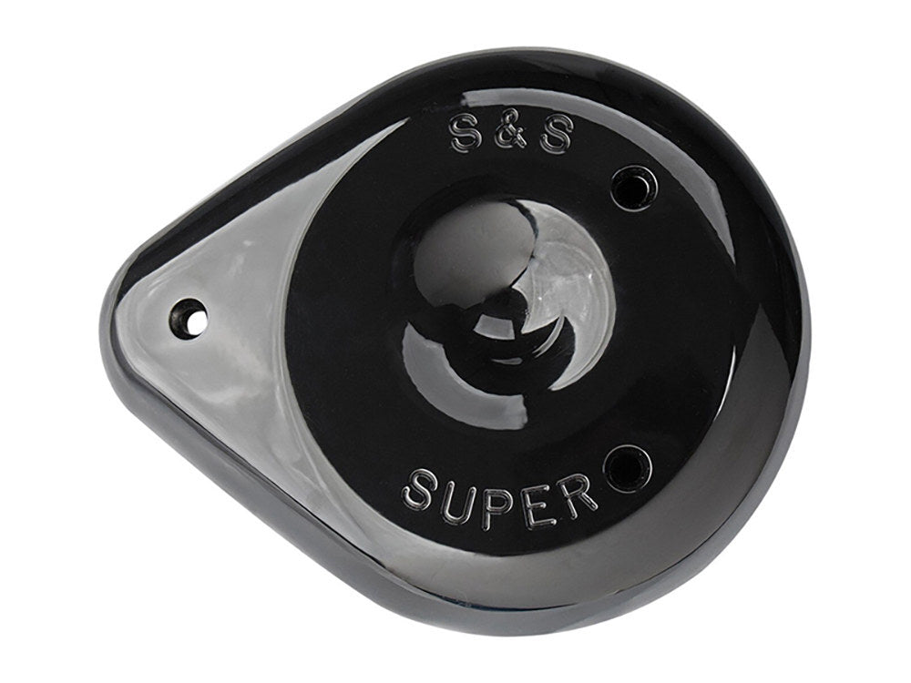 S&S Cycle SS170-0384A Teardrop Air Cleaner Cover Black