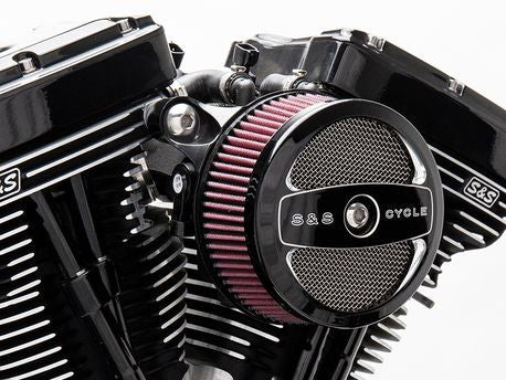 S&S Cycle SS170-0394A Stealth Air Cleaner Kit w/Air 1 Face Plate for Milwaukee-Eight Touring 17-Up/Softail 18-Up