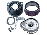 S&S Cycle SS170-0439A Mini Teardrop Air Cleaner Kit Chrome for Sportster 07-21 w/EFI