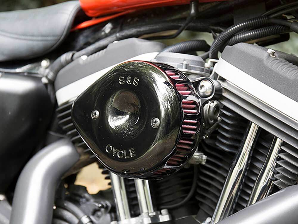 S&S Cycle SS170-0440A Mini Teardrop Air Cleaner Kit Black for Sportster 07-21 w/EFI