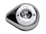 S&S Cycle SS170-0532 Slasher Teardrop Air Cleaner Cover Chrome for S&S Stealth Air Cleaners