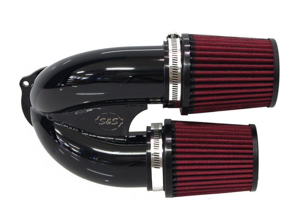 S&S Cycle SS170-0567 Tuned Induction Air Cleaner Kit Gloss Black for Milwaukee-Eight Touring 17-Up/Softail 18-Up