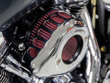S&S Cycle SS170-0941 +1" Air Stinger Stealth Teardrop Air Cleaner Kit Chrome for Harley-Davidson CVO Touring 23-Up/Street Glide/Road Glide 24-Up/Touring 25-Up/Softail 25-Up w/Stock 58mm/SE 64mm/SE 68mm Throttle Body