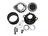 S&S Cycle SS170-0941 +1" Air Stinger Stealth Teardrop Air Cleaner Kit Chrome for Harley-Davidson CVO Touring 23-Up/Street Glide/Road Glide 24-Up/Touring 25-Up/Softail 25-Up w/Stock 58mm/SE 64mm/SE 68mm Throttle Body