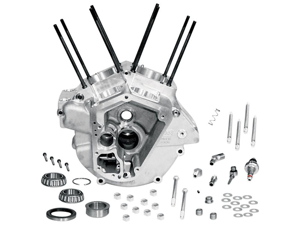 S&S Cycle SS31-0000 Crankcase Assembly w/3-1/2" Bore Natural for Harley-Davidson Big Twin 84-91