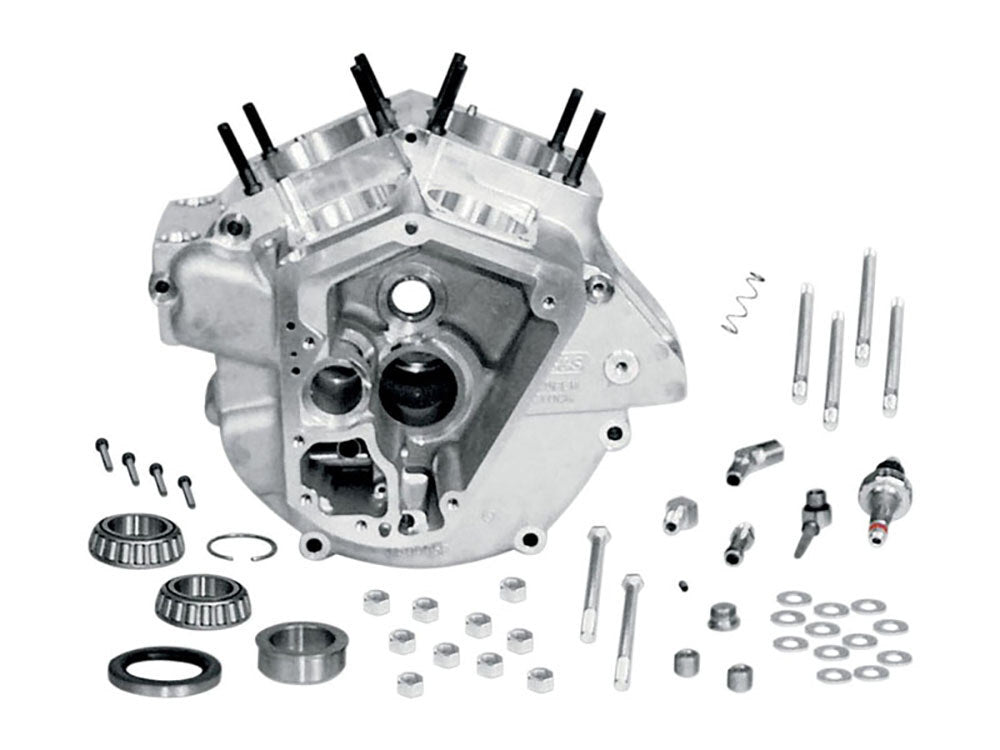 S&S Cycle SS31-0003 Alternator Style Crankcase Assembly w/Stock Bore Natural for Big Twin 70-84