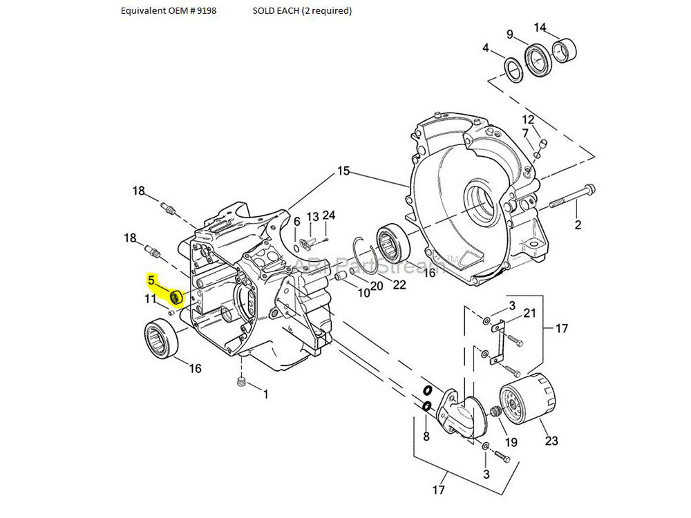 S&S Cycle SS31-4080 Inner Camshaft Bearing for Twin Cam 99-06