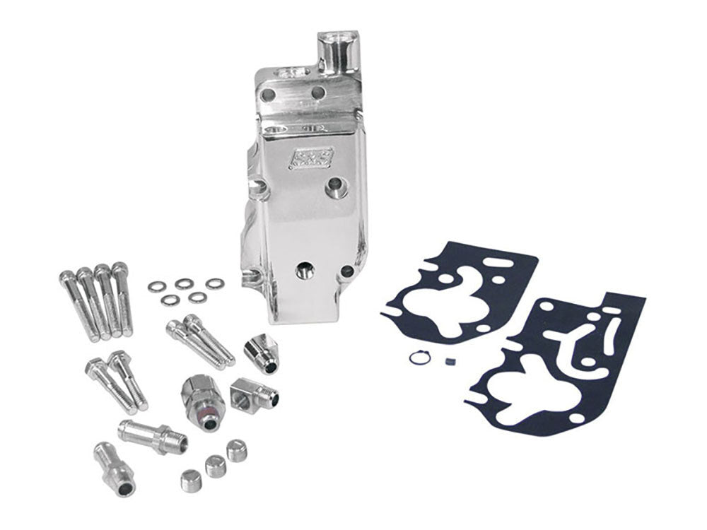 S&S Cycle SS31-6208 High Volume & High Pressure Billet Oil Pump Polished for Big Twin 92-99 style Super Side Winder 4-1/8" Bore Engines