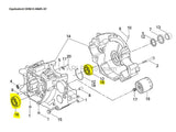 S&S Cycle SS310-0593 Left or Right Main Case Bearing. Twin Cam 07-17/Milwaukee-Eight Touring 17-Up/Softail 18-Up