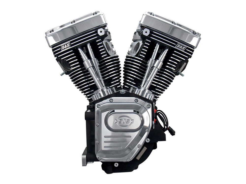 S&S Cycle SS310-0770A 111ci Twin Cam A Engine Black w/Chrome Covers for Dyna 99-05/Touring 99-06 Models