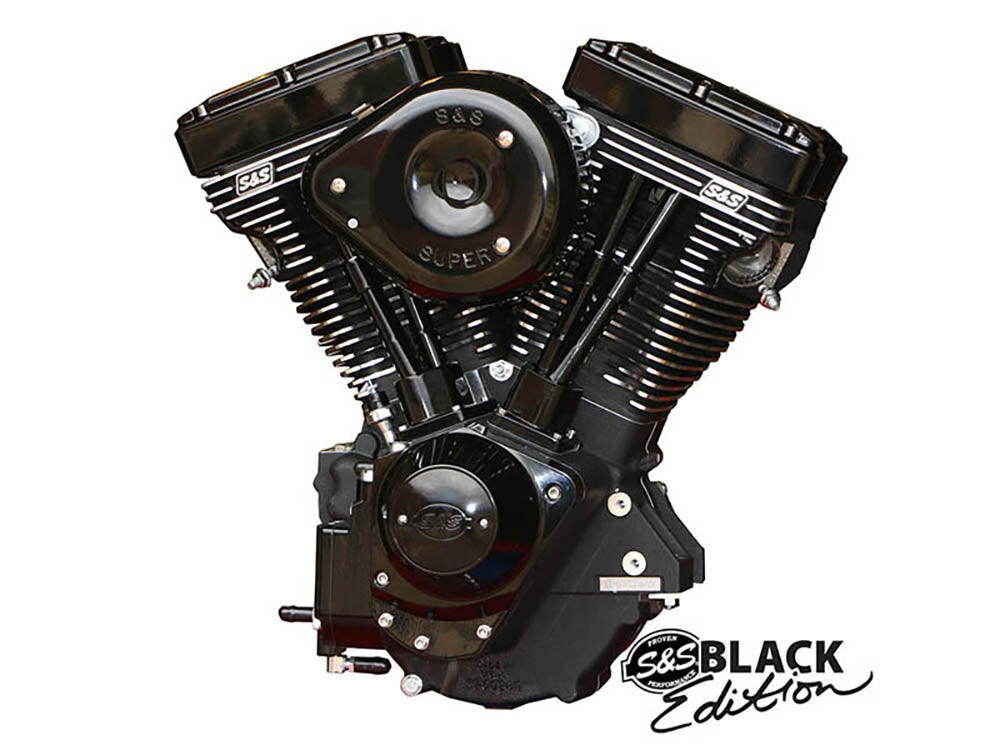 S&S Cycle SS310-0828 111ci Evolution Black Edition Engine