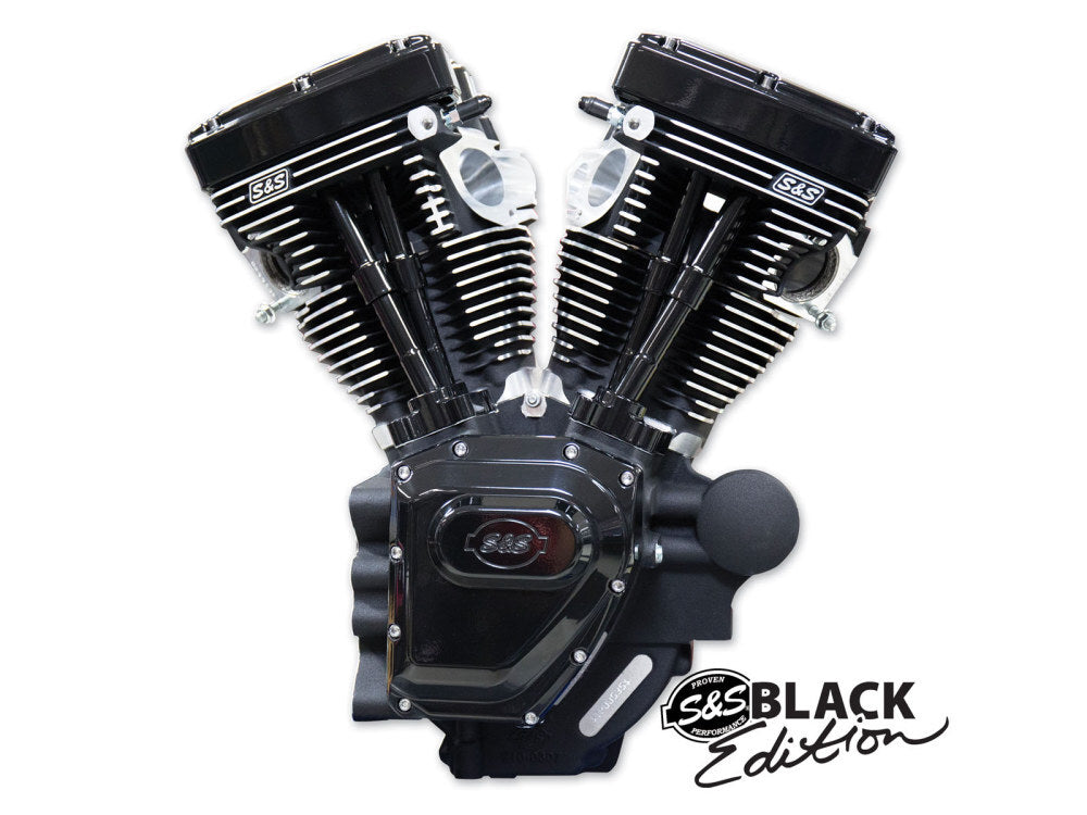 S&S Cycle SS310-0900 124ci Twin Cam Black Edition Engine for Dyna 06-17