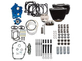 S&S Cycle SS310-1057A Power Pack 124ci Big Bore Kit w/Chain Drive 550 Camshaft Black w/Pushrod Tubes for Milwaukee-Eight Touring 17-Up/Softail 18-Up w