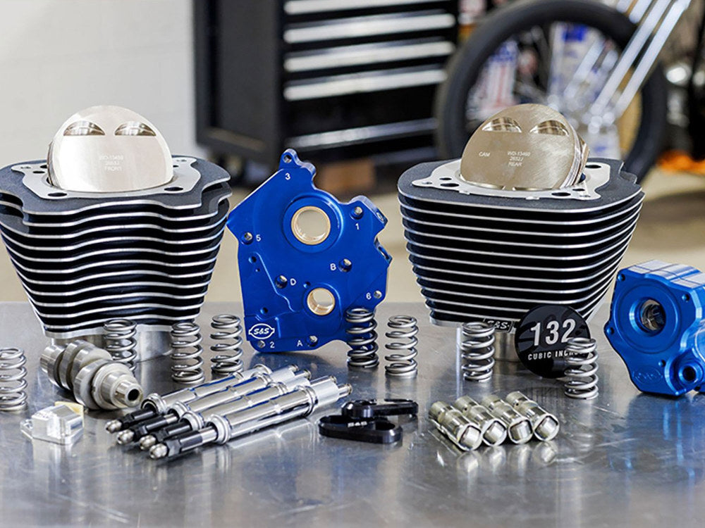 S&S Cycle SS310-1231 Power Pack 132ci Big Bore Kit w/Chrome