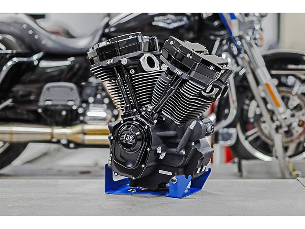 S&S Cycle SS310-1289 MK136 Black Edition Engine w/550G Cam for Oil-Cooled for Milwaukee-Eight Touring 17-23