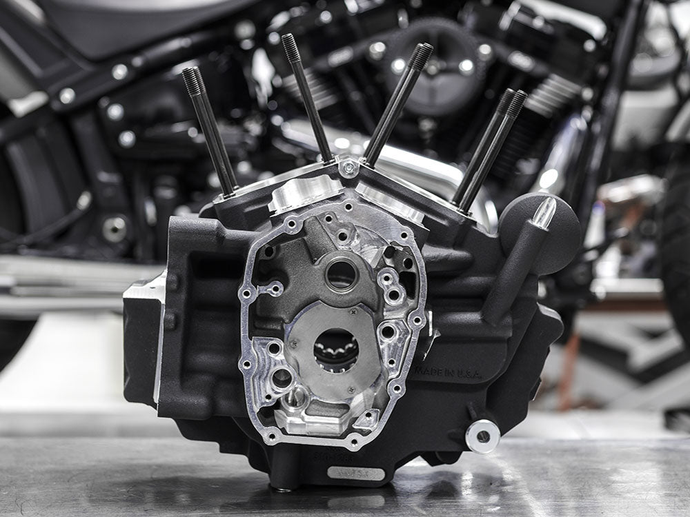 S&S Cycle SS310-1326 Crankcase Assembly Black for Softail 18-Up