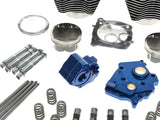 S&S Cycle SS310-1390 Power Package 132ci Oil Cooled Chain Drive HPT496 Camshaft w/Highlighted Fins & Chrome Pushrod Tubes for Harley-Davidson 114ci or 117ci Softail 18-24/Touring 17-23 Models
