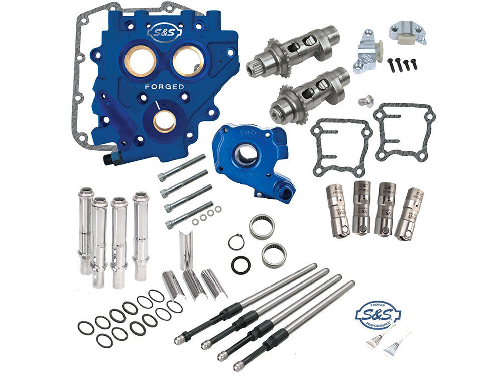 S&S Cycle SS330-0546 Cam Chest Kit w/585CE Chain Drive Easy Start Cams for Twin Cam 07-17