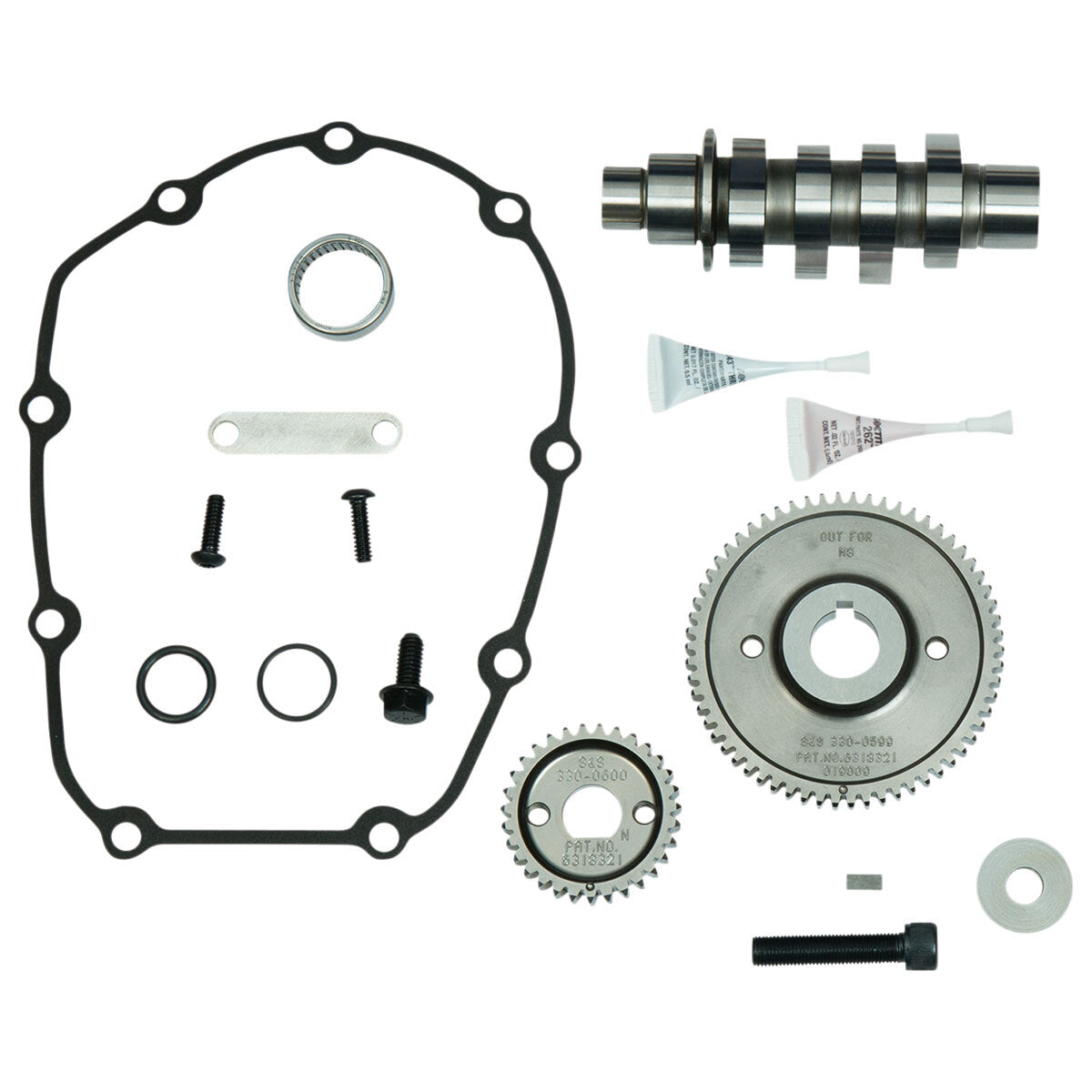 S&S Cycle SS330-0715 540G Gear Drive Camshaft Kit for Milwaukee-Eight Touring 17-Up/Softail 18-Up